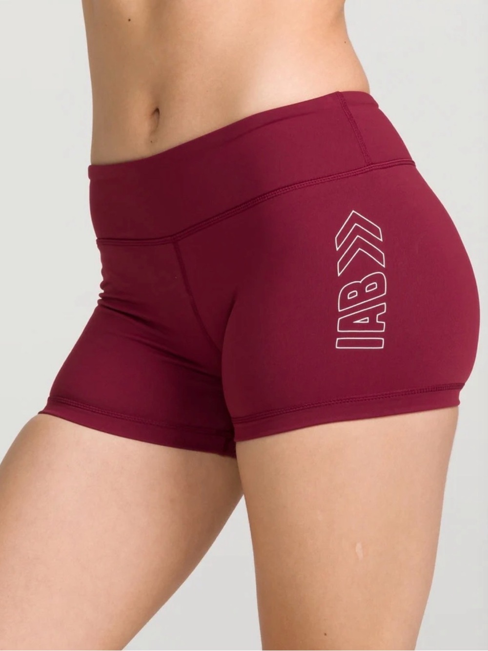 IAB MFG Women’s Maroon Workout Booty Shorts - Large